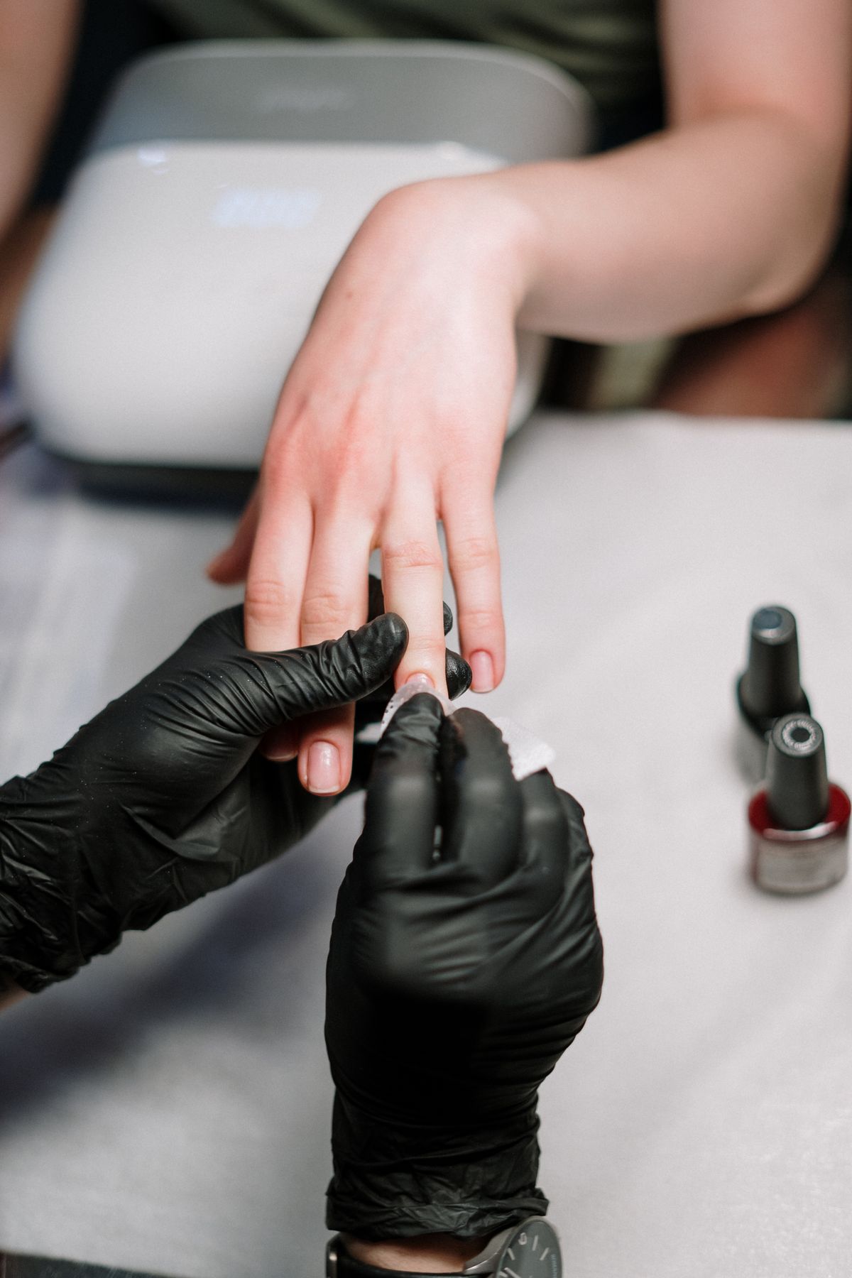 Manicure service at Tip and Toe Nail and Spray Tan Boutique