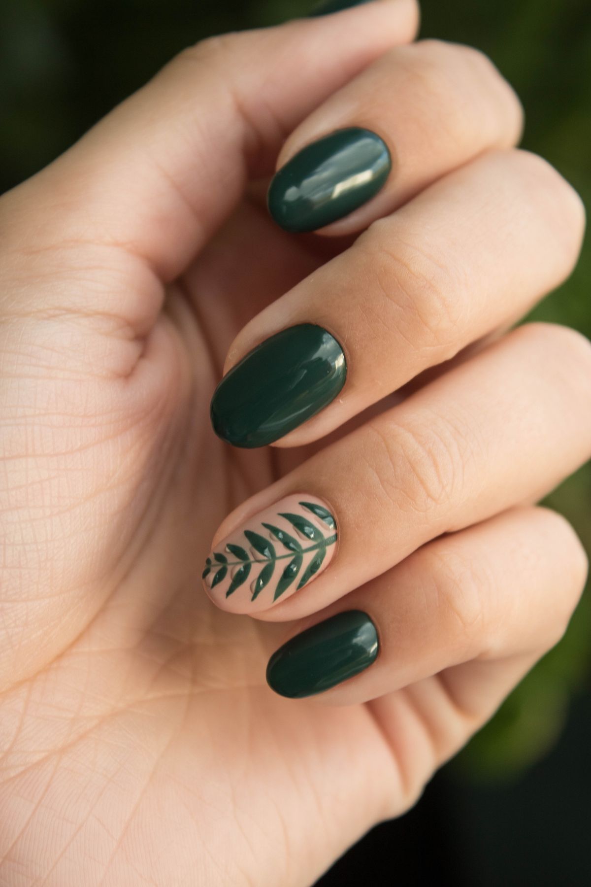 Nail art detail at Tip and Toe Boutique, Germantown TN